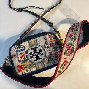 Tory Burch Needle Point Mini Crossbody Purse